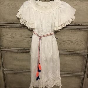 Hannah Banana White Jumpsuit Girls Size 7